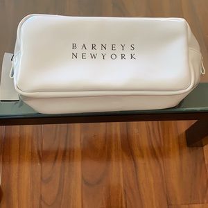 White Barneys New York Cosmetics Pouch